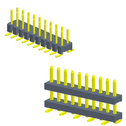 3.96mm pitch Pin Header single Row Single/double plasticSMT B-type